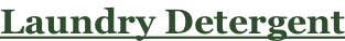 Laundry Detergent